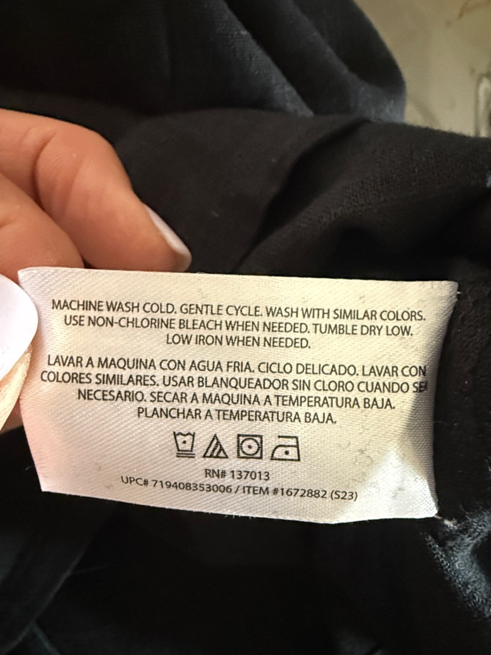 Orvis Linen Dress With Pockets Black - Picture 7 of 8